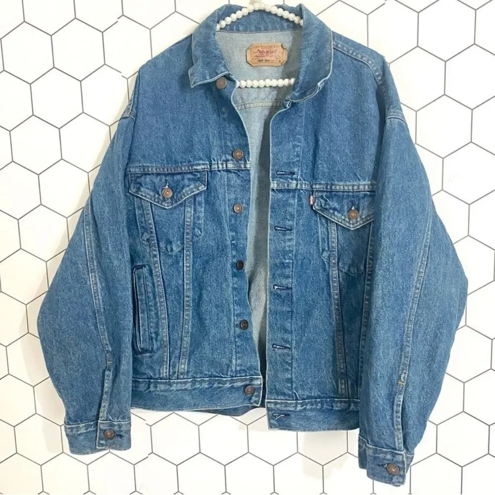 Levi’s Type III Trucker Vintage Denim Jacket MADE IN USE JULY 1987 SIZE MEDIUM